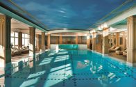 Panoramic swimming pool at the 5-star luxury Hotel Cristallo in Cortina d'Ampezzo, Italy - Snow-wise - Best ski spa hotels in the Alps