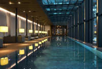 Indoor swimming pool at the 5-star luxury ski spa hotel The Chedi Andermatt, in Andermatt, Switzerland - Snow-wise - Best ski spa hotels in the Alps