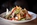 Cuisine (salad) in the modern 3-star Hotel Pointe Isabelle in Chamonix, France, with its central location, trendy bar and apres-ski terrace