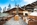 Exterior sun terrace at the luxury 5-star boutique CERVO Mountain Resort hotel in Zermatt, Switzerland with its Matterhorn views, contemporary chalet-style, ski-in/ski-out access,  gourmet dining and state-of-the-art spa