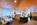 Dining room in the 3-star superior Hotel Perren in Zermatt, Switzerland, with its central location, Matterhorn views and spa facilities