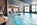 Indoor swimming pool at the luxury 5-star ski-in/ski-out L'Amara luxury apartments in Avoriaz, France, with superb leisure and spa facilities, two swimming pools and a creche.