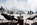 Outdoor sun terrace at the luxury 4-star Hotel MiL8 in Avoriaz, France's snowiest ski resort, with its perfect ski-in/ski-out location, panoramic roof-top infinity pool, spa, gourmet dining and children's play area.