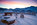 Panoramic views of snow-covered mountains from the luxury 4-star Hotel Royal in Riederalp in the Aletsch Arena, Switzerland with its ski-in/ski-out location and spacious suites