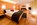 Bedroom in the luxury 4-star Hotel Royal in Riederalp in the Aletsch Arena, Switzerland with its panoramic mountain views, ski-in/ski-out location and spacious suites
